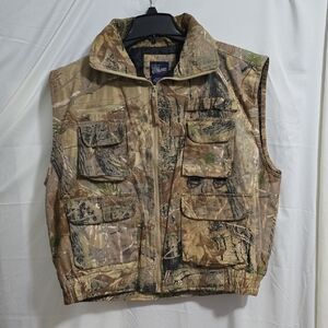 Cold Storage Men's XL Quilted Camouflage Vest w/ Multiple Pockets
